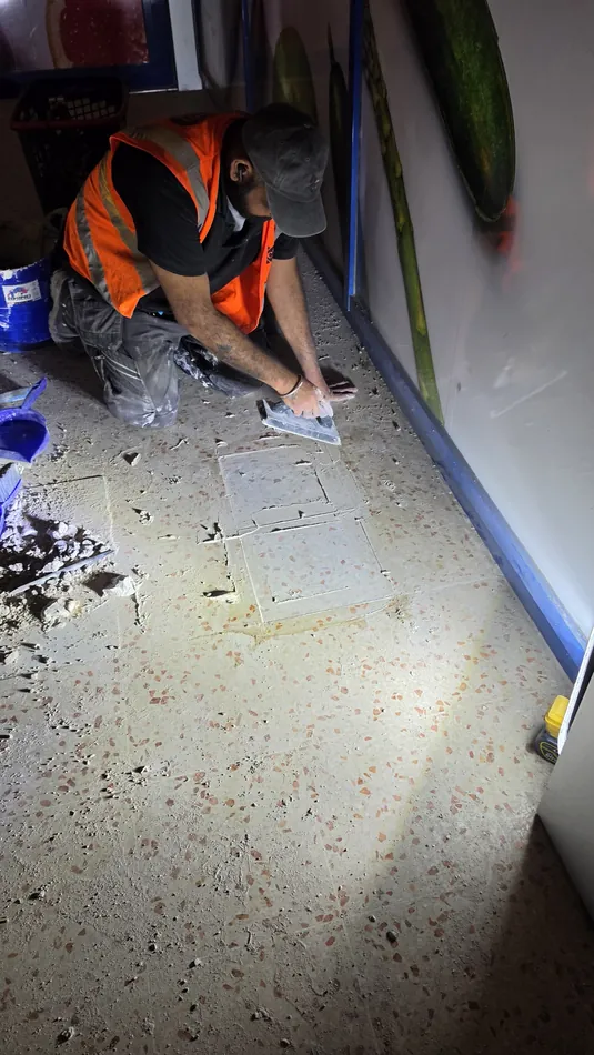 Commercial floor tiling and tile repair by Site Fix Solutions