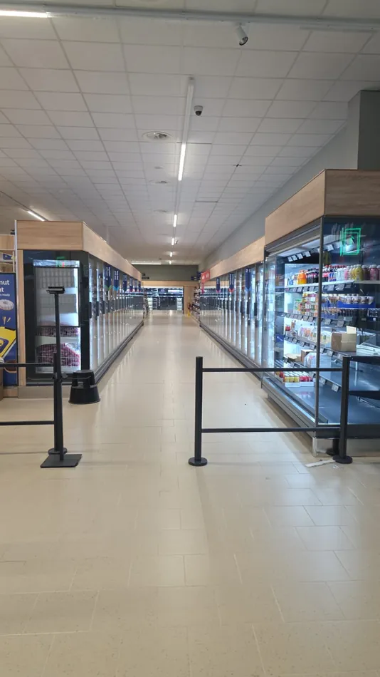 Retail store floor cleaned and restored by Site Fix Solutions