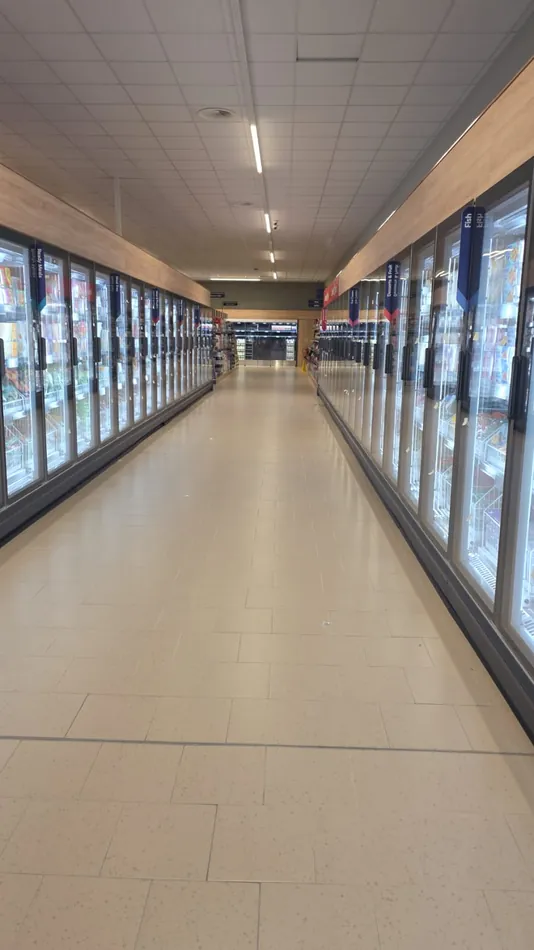 Retail store floor cleaned and restored by Site Fix Solutions
